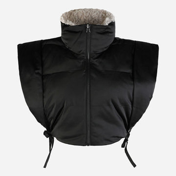 Isabel Marant 5F Reversible Nylon Fur Hoodie Vest Black stamp: GI0010FD C3C01E 01BK 149408274