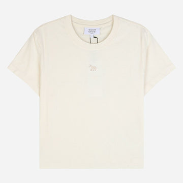 Maison Kitsune Baby Fox Cropped Short Sleeve T-Shirt Beige MW00105KJ7026 0063 155007894