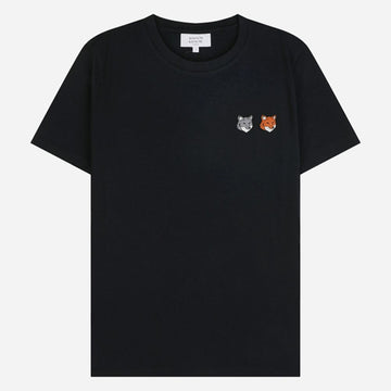 MAISON KITSUNE 6S ダブルフォックス レディース 半袖 Tシャツ アンスラサイト OW011CFKJ7026 P190 155088180