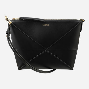 LOEWE 6S Puzzle Fold Pouch Schultertasche Schwarz C510PT1X01 1100 154520318