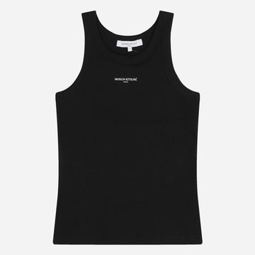 Maison Kitsune Small Chest Logo Tank Top Black QW00600KA0033 P199 155007893