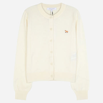 MAISON KITSUNE 6S Baby Fox Damen Cardigan Pure Ecru PW00502KT1181 0383 155007890 [P]