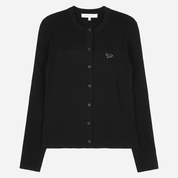 Maison Kitsune Baby Fox Pleated Cardigan Black 155007891