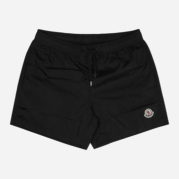 Moncler Logo Patch Swim Shorts Black 153750332
