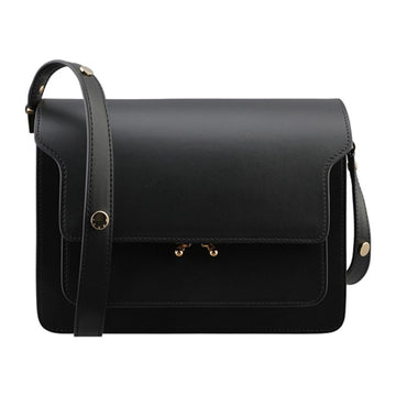 MARNI トランクバッグ ミディアム カーフスキン ブラック stamp: LV589 ZN99N 53748054