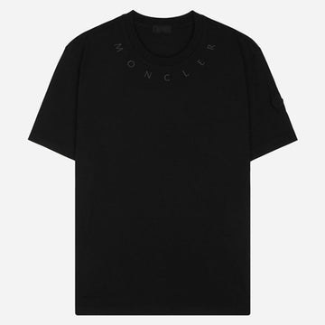 MONCLER 6S Herren Crewneck Logo T-Shirt Schwarz 8C00017 89AYW 999 154483867