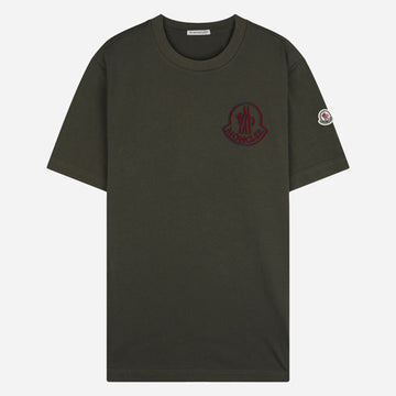 Moncler Cotton Short Sleeve T-Shirt Green 149622938