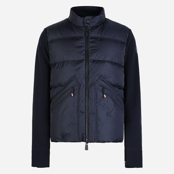 Moncler Men's Grenoble Padded Mix Jacket Navy 149341783