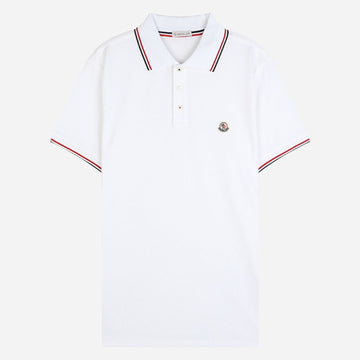 Moncler Men's Three Stripes PK Shirt White 8A70300 84556 001 144127592