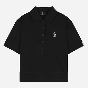 Moncler Grenoble Logo Patch Polo Shirt Black 153476772