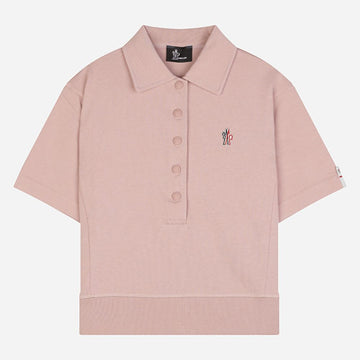 Moncler Grenoble Logo Patch Polo Shirt Pink 8A00003 89AZ9 51L 153476785