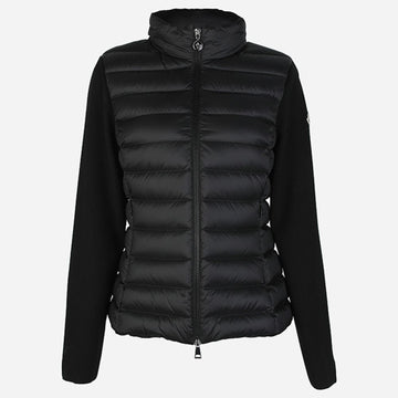 MONCLER Damen Logo Padded Mix Zip-Jacke 999 155426555