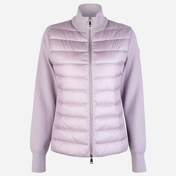 MONCLER 女性用パディングミックスジップカーディガン パープル 9B00031 M1131 61B 153476774