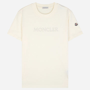 Moncler Women's Logo Short Sleeve T-Shirt White 152163578