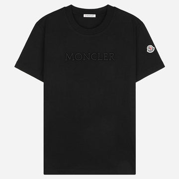 Moncler Women's Logo Short Sleeve T-Shirt Black 152163577