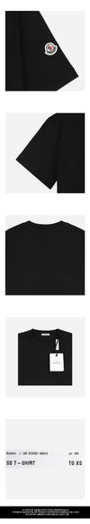 Moncler Women's Logo Short Sleeve T-Shirt Black 8C00021 89AUO 999 152163577 [P]