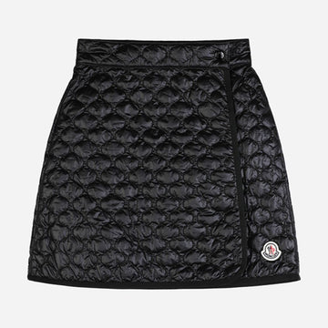MONCLER 5F スクエア キルティング パディング ミニ スカート ブラック 2D00036 597YG 999 148819848