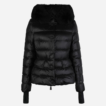 Moncler Women's Fur Hooded Padded Jacket Black 1A00063 53071 999 149318073