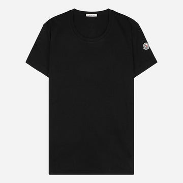 Moncler Logo Patch Short Sleeve T-Shirt Black 153476761