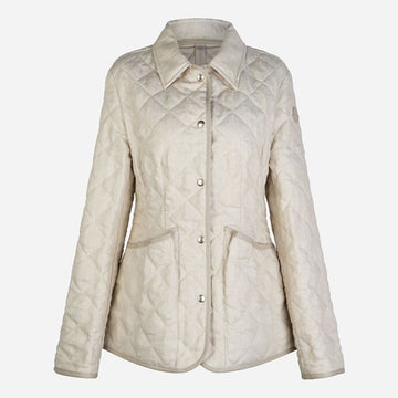 MONCLER ウジェス 女性 キルティング パディング ジャケット ベージュ 1A00112 788PY 203 133530428