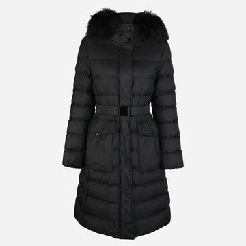 MONCLER 女性用フード付きパディングジャケット ブラック 1C00013 53A5E 999 148539664