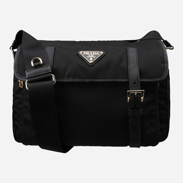 Prada Triangle Logo Shoulder Bag Black 151475549