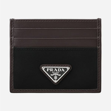 PRADA 6S トライアングルロゴ ナイロンカードケース ブラック 2MC025 2DW3 F0002 150791636