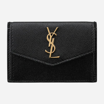 Saint Laurent Uptown Monogram Card Holder Black 153912228