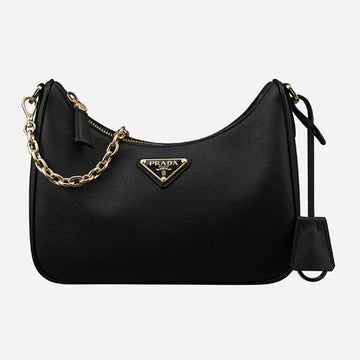 Prada Saffiano Mini Shoulder Bag Black 149544423