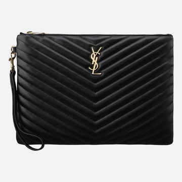 Saint Laurent Monogram New Medium Clutch Bag Black 559193 CWU01 1000 145987594