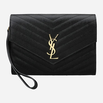 SAINT LAURENT ハンドルフラップクラッチバッグ 154483915