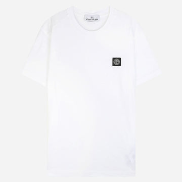STONE ISLAND 6S Logo-Patch T-Shirt Kurzarm Weiß 2100027 S0013 V0001 152163608