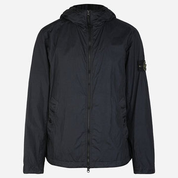 STONE ISLAND 6S Crinkle-Laps Wappen Nylon Kapuzenjacke Navy 4100001 S0A23 V0020 150557466