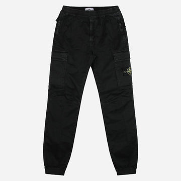 STONE ISLAND 5F Wappen Gerade Baumwoll Cargo-Hose Schwarz 3100033 S00L1 V0129 149935097