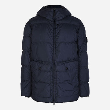 STONE ISLAND Kringel-Logo Kapuzen-Padding-Jacke Navy 4100011 S0A23 V0020 142729941