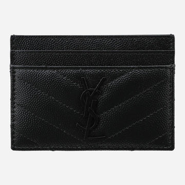 SAINT LAURENT Kartenetui Monogramm Schwarz 153912063
