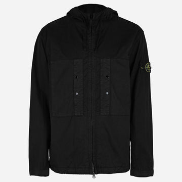 STONE ISLAND 5S ワッペン パッチ スーピマ コットン ジャケット ブラック 4100091 S0010 V0029 138374113