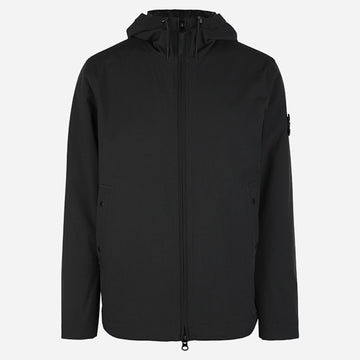 STONE ISLAND 6S ソフトシェルテクニカルフードジャケット ブラック 4100108 S0A27 V0029 150557514