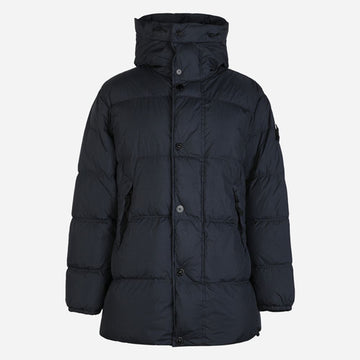 STONE ISLAND Wrinkle-Laps Wappen Hoodie-Padded-Jacke Navy 4100012 S0A23 V0020 146339513