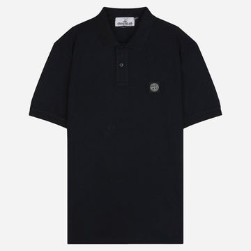 Stone Island Compass Logo Short Sleeve Regular Fit Polo Shirt Navy 2200008 S0017 V0020 152899953
