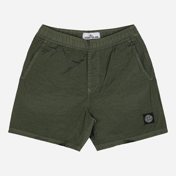 STONE ISLAND 6S Logo-Patch Badehose Militärgrün B100004 S0043 V005G 152163609