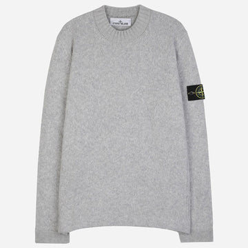 Stone Island 5F Emblem Wool Knit Grey 5100056 S00N2 V0M64 145044220
