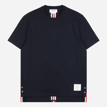 THOM BROWNE 6S Rückenstreifen T-Shirt Navy MJS056A 00050 415 152639007