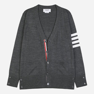 THOM BROWNE メランジメリーウールカーディガン 152163616