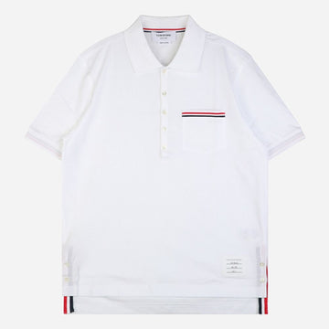THOM BROWNE 6S トリコロール ポケット PK シャツ 152580130