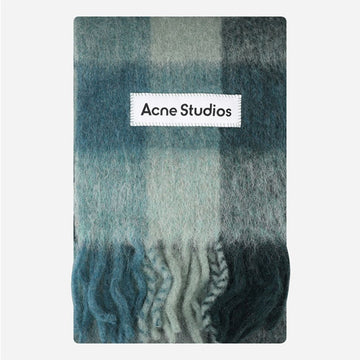 ACNE STUDIOS マルチチェックマフラー ティルグレーグリーン CA0084 DUD 149728698