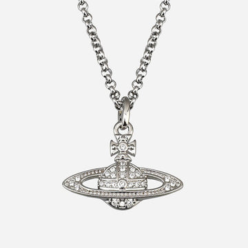 Vivienne Westwood Mini Bath Relief Necklace Silver 63020104 P116 155427523