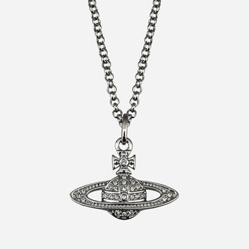 VIVIENNE WESTWOOD 6S Mini Baste Relief Halskette Schwarz Diamant 63020104 S108 155427564