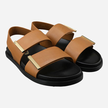 TODS レザーサンダル ブラウン XXW68K0JE60N6M 9999 153101630