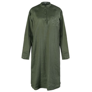 LOEWE Anigram Tunika Kleid Leinen 22FW 4400 37621274